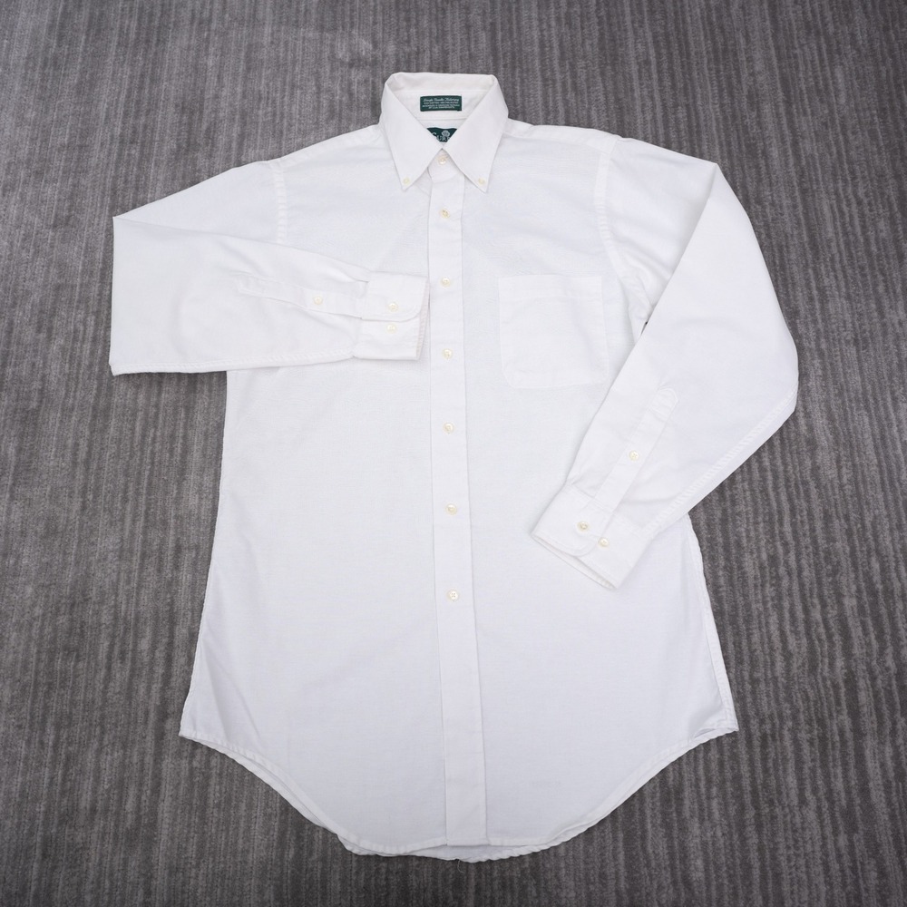 Surrey Dress Shirt Mens 15 32/33 White Excellent Button Down Oxford Cloth